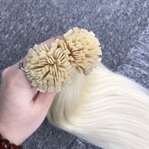 100% Extensiones de Cabello Humano Liso Virgen Vietnamita Remy I-tip Super Doble Dibujado en Color Rubio 100gr - Product Image 5