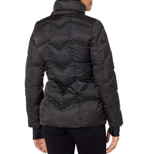Veste matelassée à capuche pour femme, imperméable, coupe-vent, respirante, écologique, chaude, de haute qualité, 100% polyester, vente en gros - Product Image 6