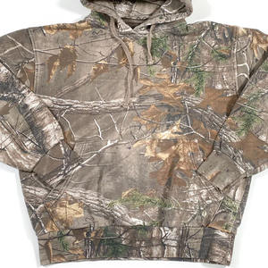 Sweat à capuche polaire camouflage personnalisé avec logo brodé, en polyester/coton épais, pour homme, taille adulte, streetwear hiver, camping, randonnée - Product Image 6
