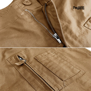 2026 Men's Spandex/Cotton Cargo Pants New Arrival Wholesale Customizable Logo Straight Pattern Multi-Pockets - Product Image 4