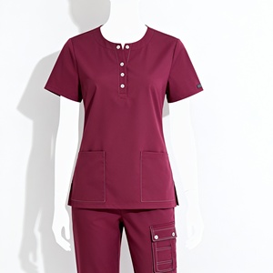 Vente chaude À La Mode Conception Étiquette Personnalisé Infirmière Tops Ensembles Soins Infirmiers Médicaux Scrubs Uniformes Ensembles Disponibles Sur Demande Personnalisée - Product Image 2