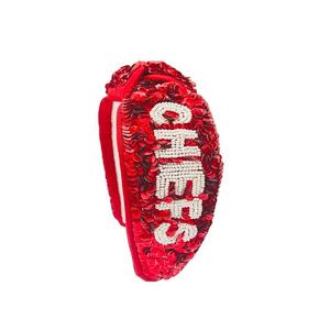 Obsessed Sequence Fully <b>Sequin</b> <b>Headband</b> for Girls Game Day Embellished Top Knotted Hair Accessories India Designed <b>Headband</b> - Product Image 2