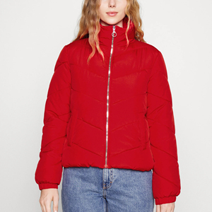 Chaqueta acolchada larga informal de plumón de pato para mujer con capucha de gran tamaño y cierre a presión Chaqueta de invierno calentada OEM con cremallera - Product Image 4