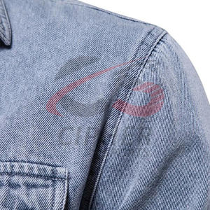 Chaqueta vaquera de lana de otoño e invierno para hombre, chaqueta vaquera lavada elástica, Chaquetas vaqueras a la moda para Primavera e Invierno - Product Image 3