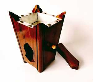 Décoration arabe en bois Ramadan Mubkhar Brûleur à bois Mini porte-encens carré Brûleur d'encens prix de gros - Product Image 6