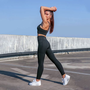 Vente directe d'usine ensemble de yoga pour femmes vêtements de fitness et d'entraînement ensemble de yoga pour femmes ensemble de yoga pour femmes taille haute - Product Image 2