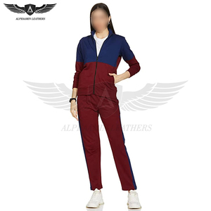 Survêtement d'hiver doublé de polaire pour femmes-Sweatshirt et pantalon deux pièces chauds-Fitness Jogging Suit Activewear - Product Image 3