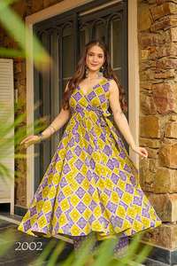 ผ้าเรยอนลายพิมพ์ดิจิทัล anarkali kurti และ plazzo ผู้ผลิตและผู้จัดจำหน่ายจาก surat ในอัตราที่ต่ำที่สุด - Product Image 2