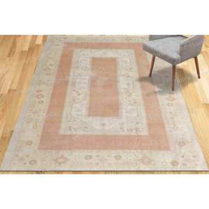 Vintage Floral Printed <b>Rug</b> - Front Door Entry <b>Rug</b> with Turkish Oriental Design,<b>Chenille</b> <b>Rug</b> - Product Image 3