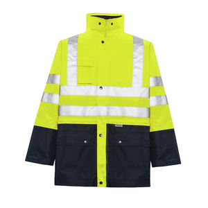 Men's Hi-Vis Waterproof Pullover Hooded <b>Safety</b> Jacket Windproof Insulated Workwear for <b>Outdoor</b> Construction Security Windproof - Product Image 1