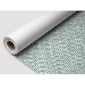Rollo de Mantel Estampado Montecarlo Aguamarina Blanco 1x25m Bambulux Eco B2B - Product Image 1