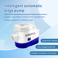 Pompe de cale submersible 12V DC 600-1100 GPH pour bateau et yacht avec interrupteur intégré