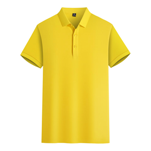 Venta al por mayor de camisetas de polo para hombres nueva ropa casual de color personalizado 100% camisetas de polo de algodón de manga corta antiarrugas camiseta para hombres - Product Image 5