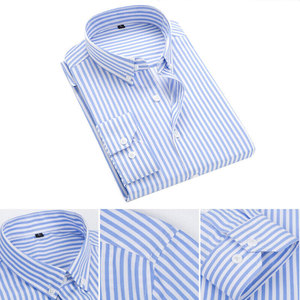 Camisas de algodón informales OEM personalizadas de alta calidad para hombre Nueva llegada Impresión de logotipo de color y tamaño personalizado para primavera - Product Image 5