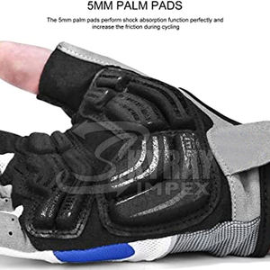 ถุงมือขี่จักรยานครึ่งนิ้วพร้อมโลโก้ตามสั่งวัสดุที่ดีที่สุดสำหรับการขี่จักรยานออนไลน์ - Product Image 4