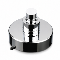 Ensemble de douche à main haute pression avec support mural, tuyau et finition chromée mate – Kit de fixation moderne de luxe