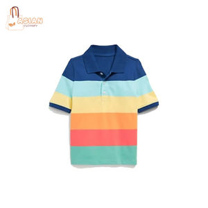 Tendances de la mode : Polo à col rond pour enfants, en coton personnalisé, de haute qualité, style décontracté, motif uni, vente en gros mondiale, meilleur marché - Product Image 1