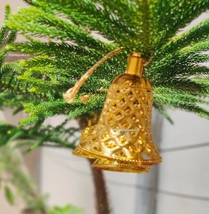 Décorations de Noël en plastique en forme de cloche, fournitures pour fêtes à thème, cadeaux de fête, décorations de fête en plein air, courtes à suspendre - Product Image 2