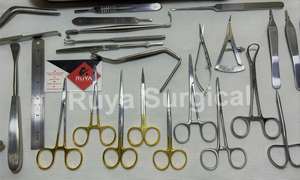 เครื่องมือศัลยกรรมพลาสติกทางการแพทย์ชุดเครื่องมือผ่าตัดคางสเตนเลสสตีลพร้อมกล่องฆ่าเชื้อ CE ISO - Product Image 3