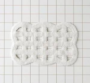 Tapis de Bain Antidérapant Réversible Shaggy Motif Rectangulaire Coton Tapis de Bain Haute Absorption d'Eau Décoratif Salle de Bain - Product Image 6