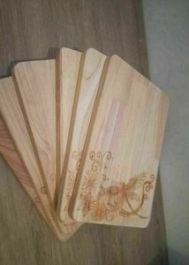 เขียงไม้สักพร้อมมือจับเขียงไม้สำหรับห้องครัวเขียงขนาดกลางของขวัญไม้ - Product Image 4