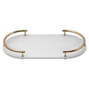 Plateau de service en aluminium vintage personnalisé avec poignées en métal et couleur bleue Plats et assiettes au design unique pour une utilisation régulière - Product Image 3