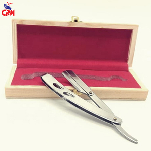 Meilleur rasoir droit de barbier 2025, rasoir à lame fixe pliable avec logo personnalisé imprimé - Product Image 6