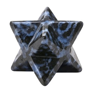 Cristal merkaba pierre gabbro naturel jaspe merkaba étoile 8 points reiki guérison cristal de pierre précieuse grossiste - Product Image 1