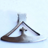 Tête de hache médiévale viking de qualité industrielle forgée à la main, prête pour le combat, avec manche en acier - Arme de collection authentique fabriquée en