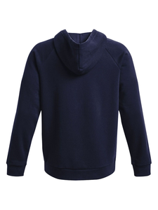 เสื้อฮู้ดผู้ชายผ้าฟลีซแบบสวมหัวมีฮู้ดปักโลโก้ - Product Image 4