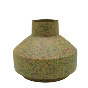 Iron Flower Vase Green Shiny Colour Home Decorative Pot for Party Events Room Decor Handmade - Product Image 3