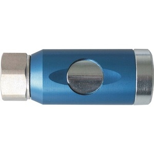 ข้อต่อเพื่อความปลอดภัย DN 7.4 พร้อมเกลียวภายใน เหล็กชุบสังกะสี NBR เกลียว G 1/4 11.86 มม. สำหรับอุปกรณ์เสริมเครื่องมือลม-อีดับเบิลยูโอ - Product Image 1