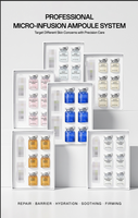 Lot de 6 ampoules de sérum OEM/ODM en gros à la Centella Asiatica et au GHK-Cu, sérum facial à marque privée pour le soin apaisant de la peau