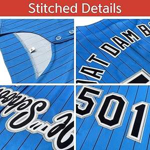 Maillots de baseball boutonnés personnalisables pour adultes Design unique Vêtements de softball respirants et faciles à porter - Product Image 4