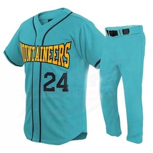 Venta al por mayor de uniforme de Béisbol Juvenil personalizado unisex transpirable ropa deportiva con sublimación camiseta conjunto de los hombres - Product Image 1