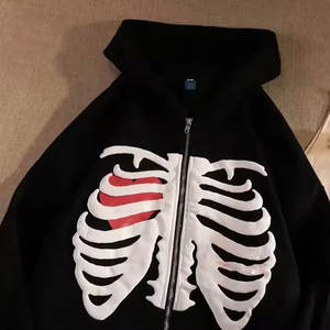 Venta al por mayor unisex pulóver con capucha con impresión Puff ropa de calle personalizable para hombres mujeres patrón sólido térmico Sudadera con capucha de gran tamaño - Product Image 4