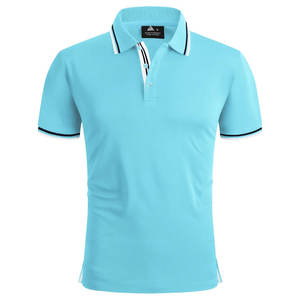 Polo de algodón piqué de secado rápido GSM 210 para hombre, protección UV que absorbe la humedad, ideal para actividades al aire libre - Product Image 1