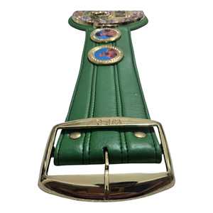 Custom Boxing Championship <b>Belt</b> With <b>Red</b> Leather Strap And Gold Plated Plate - Product Image 3