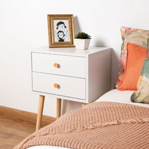 2025ตู้ข้างเตียงสไตล์เรียบง่ายและทันสมัยล่าสุดตู้ขาไม้เนื้อแข็ง - Product Image 4