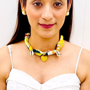 Hand Beaded Floral Women's Game Day <b>Neck</b> <b>Scarf</b> <b>Neck</b> Wrap Styled Necklace Sports Inspired Design Stadium Wear Wholesale Bulk - Product Image 5