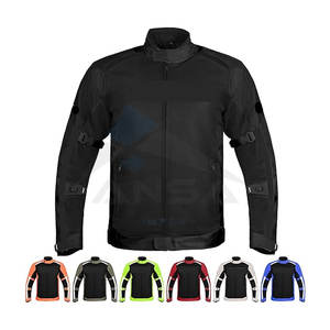 Veste de moto double sport pour homme, veste de moto respirante et protectrice pour la conduite d'aventure avec armure de sécurité noire - Product Image 1