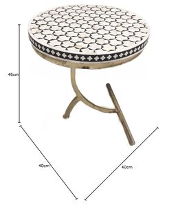 Mesa auxiliar con incrustaciones de hueso moderna personalizada hecha a mano, muebles de sala de estar extensibles para exteriores, taburete, cocina, comedor, exportado ARTISAN - Product Image 3