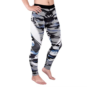 Spat de compression pour homme en coton/bambou de qualité supérieure avec taille élastique, séchage rapide, respirant, imprimé par sublimation pour l'entraînement sportif - Product Image 5