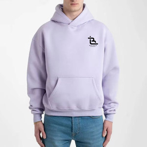 Sudadera clásica extragrande de algodón grueso, estilo streetwear, con logo personalizado para hombre - Product Image 1