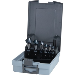 Ruko เซ็ตซิงค์6ชิ้น DIN 335 C 90 6.3-20.5mm hss tialn เคสพลาสติก - Product Image 1