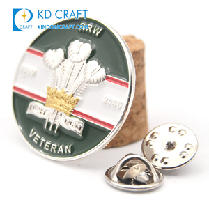 Pin de metal personalizado para sombrero, broche de esmalte suave, insignias de pin de solapa para el Día de los veteran, venta al por mayor - Product Image 4