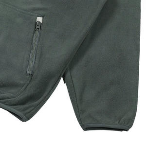 High Quality Custom Made Unisex Warm <b>Fleece</b> <b>Sherpa</b> Jacket Half Button Stand Collar Contrast Pocket Outdoor Casual Winter Front - Product Image 5