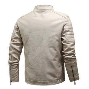 แจ็กเก็ตหนังแท้ลำลอง & ไลฟ์สไตล์ใส่สบายและมีสไตล์พร้อมคอตั้งเพื่อการสวมใส่ที่ยาวนานสไตล์สตรีท - Product Image 2