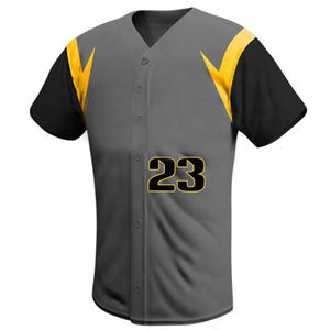 Uniforme de Béisbol para Hombre, Diseño Único con Botones, Impresión Serigráfica, Transpirable, Anti-UV, Secado Rápido, Absorbe la Humedad - Product Image 5