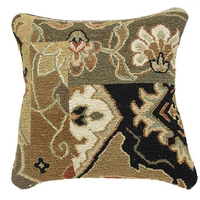 Housse de coussin décorative en macramé, motif floral géométrique, tissée à la main, couleur personnalisable, éco-responsable, style simplicité moderne